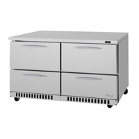 Réfrigérateur à tiroirs sous comptoir Turbo Air PUR-60-D4-FB-N 60-1/4" de largeur