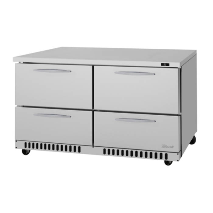 Réfrigérateur à tiroirs sous comptoir Turbo Air PUR-60-D4-FB-N 60-1/4" de largeur