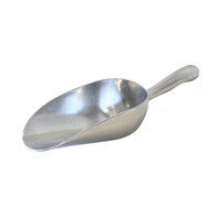Alt Tag: Omcan 27679 Aluminum Utility Scoop with a 20 oz Capacity heavy-duty one-piece aluminum ingredient scoop for commercial kitchens