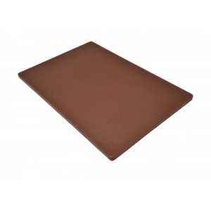 Planche à découper en polyéthylène brun 12x18 pouces Restaurant Essential, planche rigide non poreuse pour la préparation commerciale