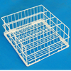 Inclined Glass Dishwasher Rack For Efficient Glass Washing Operations, 15.75" X 15.75" Size, Durable White Coated Design
