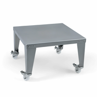 Brunner Anliker 232.02102 Table d'Appareil Universelle Mobile en Acier Inoxydable, 70,1 cm (L) x 70,1 cm (P)
