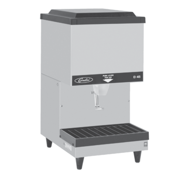 Cornelius 621058406 D45 45 lbs. Countertop Ice Dispenser, 16" Wide