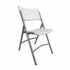 Omcan 44357 Outdoor Resin Folding Chair with 500 lbs Capacity white patio folding chair