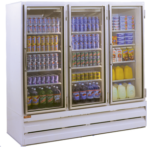 Howard McCray GR75BM 78" Three-Door Glass Merchandiser Refrigerator