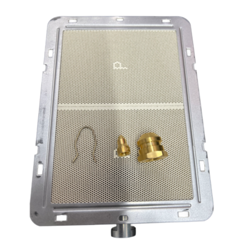 Omcan 49071 Commercial Electric Vertical Broiler Gyro Machine 44 lbs Capacity replacement burner screen with brass fittings