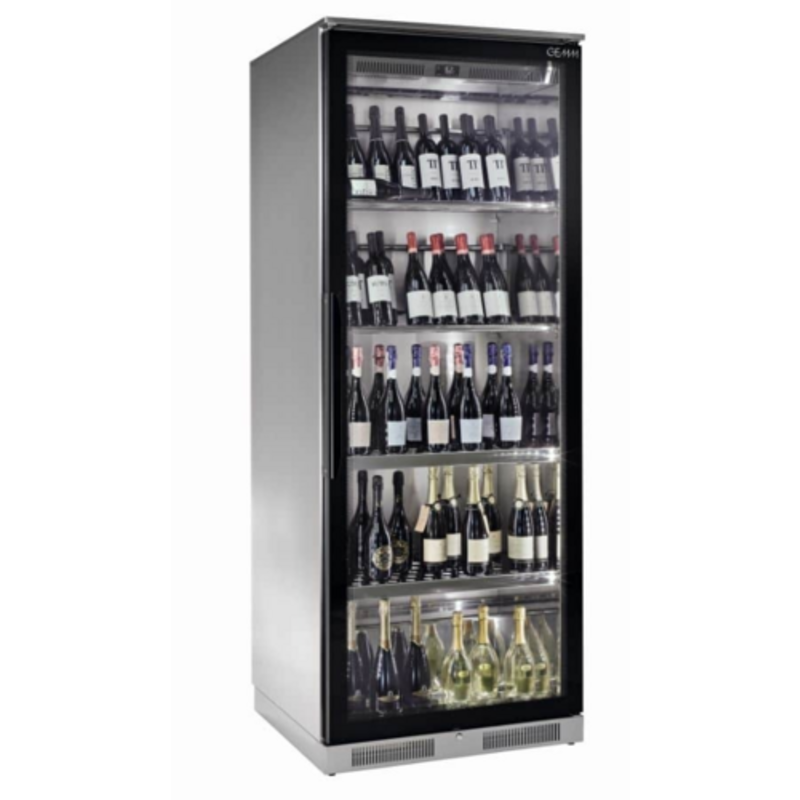 GEMM WD5121 31.9" Reach-In Wine Showcase Refrigerator Perfect For Storing A Variety Of Wines Including Champagne And Reds