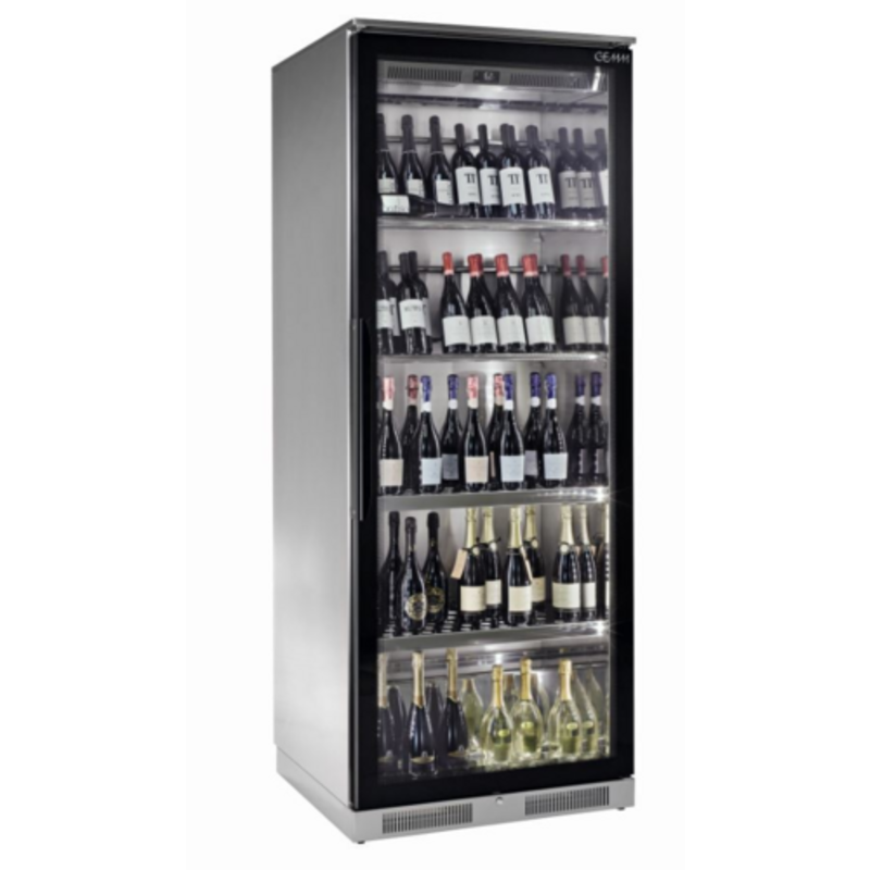GEMM WD7121 31.9" Wide Reach-In Wine Showcase Refrigerator For Champagne And Red Wines