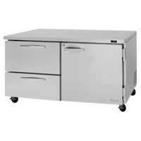Turbo Air PUR-60-D2R(L)-N 60-1/4"W Undercounter Drawer Refrigerator