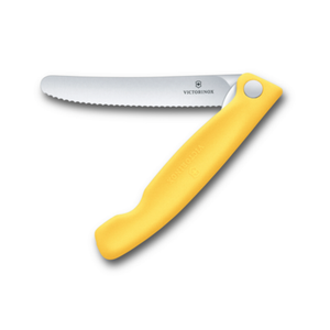 Victorinox 6.7838.FC1 4-1/2 Inch Serrated Foldable Paring Knife, Yellow