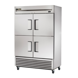 True T-49F-4-HC 54.13 Inch Two-Section Solid Half-Door Freezer
