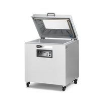 ATMOVAC PAMPERO3020D3 30" x 20" Floor Vacuum Packaging Machine with lid open for efficient vacuum sealing.