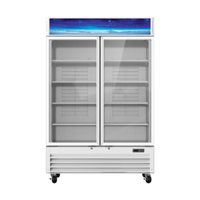 Congélateur-présentoir en verre à deux portes Blueair BGF49W-HC de 1,39 m (54 po) et 1,39 m³ (49 pi³)