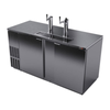 Fagor FDD-69S-N-HC Two Section Direct Draw Beer Cooler with Stainless Steel Finish and Two Faucets