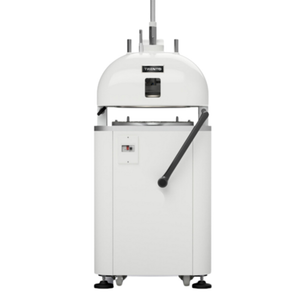 Alt Tag: Trento 47582 Manual Dough Divider Rounder 12.1 lb. Capacity manual hydraulic dough divider and bun rounder machine, front view