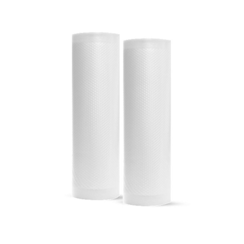 ATMOVAC ATVCBR9008202 8" x 20' Channeled Vacuum Sealer Rolls for food preservation.