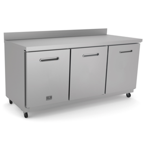 Kelvinator KCHUCWT72R 72" Wide Three-Door Undercounter Worktop Refrigerator