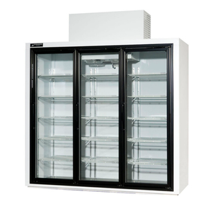 Powers FT77SD 77"W Three-Section Glass Door Floral Merchandiser Cooler