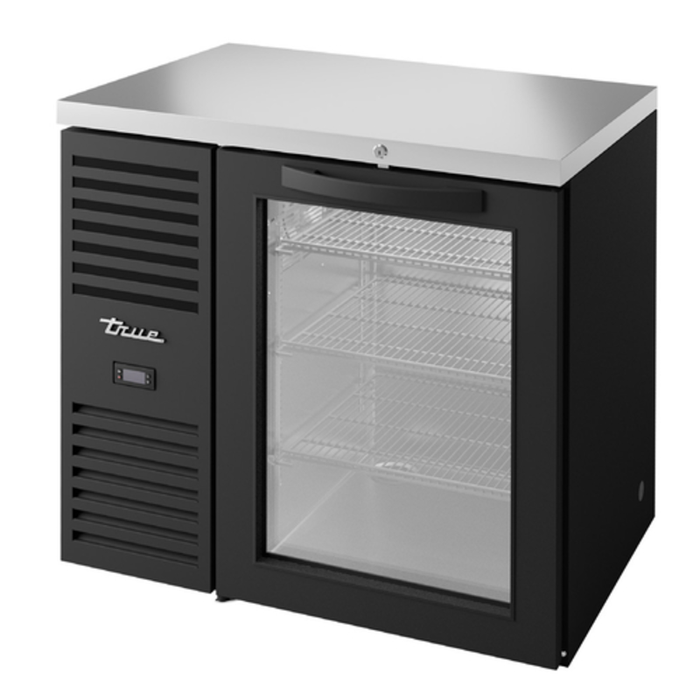 Réfrigérateur arrière de bar True TBR36-RISZ1-L-B-G-1, 36 pouces, une porte vitrée