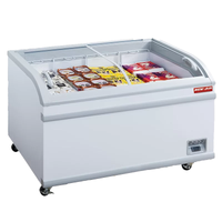 New Air NIF-56-CG 56.5" Curved Glass Ice Cream Freezer
