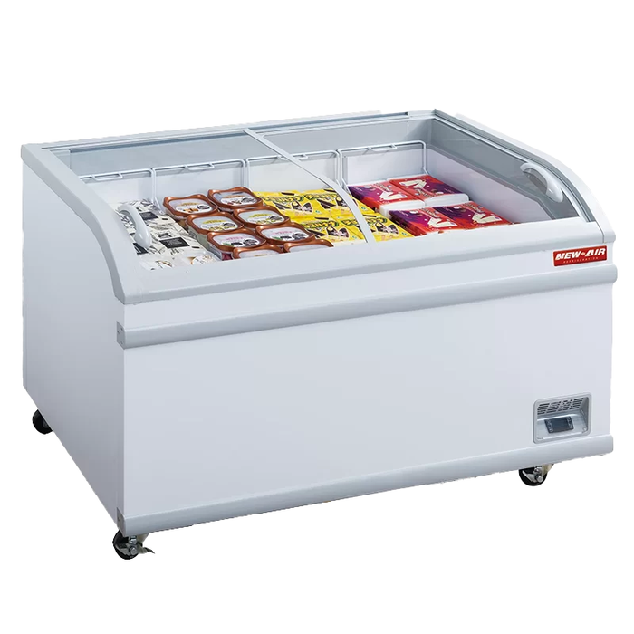 New Air NIF-56-CG 56.5" Curved Glass Ice Cream Freezer