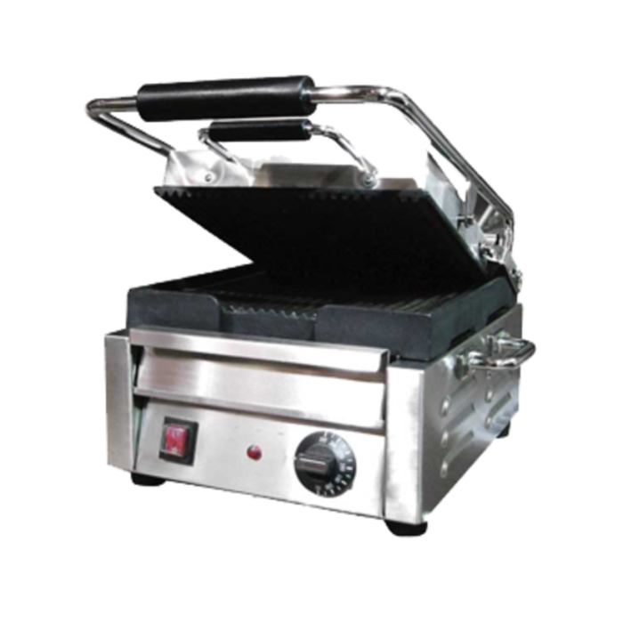 Omcan 19935 (PG-CN-0515-R) 10" x 11" Single Panini Grill