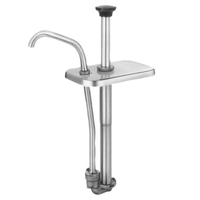Server 82070 3-1/2 qt. Stainless Steel Fountainette Condiment Syrup Pump