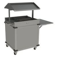 Cadco CBC-GG-B2 63.25" MobileServ® Grab & Go Merchandising Cart
