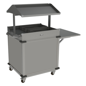 Cadco CBC-GG-B2 63.25" MobileServ® Grab & Go Merchandising Cart