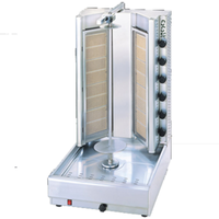 Visvardis DG16VN Turbo Gas Vertical Gyro Broiler Featuring High-Quality Stainless Steel Construction