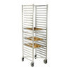 Nesting Aluminum Bun Pan Rack On Casters, Features 20 Levels For Efficient Baking Storage And Easy Mobility