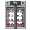 Stagionello 48048 57.6-Inch Two Door Glass Dry Aging Cabinet With Meat Display