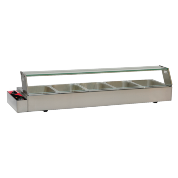 Omcan 48805 (FW-CN-0125) 57"W Countertop Bain Marie Food Pan Warmer