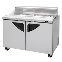 Turbo Air TST-48SD-N-CL Table de préparation sandwiches/salades deux portes 122,5 cm