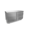 FAGOR Undercounter Refrigerator With Four Drawers For Efficient Food Storage In A Durable Stainless Steel Design.