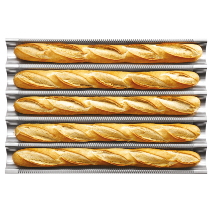 Lainox T42-BP6040 600x400mm Non-Stick Aluminium Alloy Baguette Baking Pan