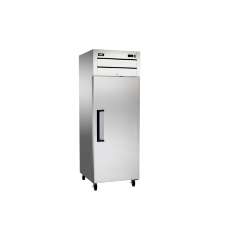 Omcan 50114 29" Top Mount Reach-In Refrigerator With Solid Door For Commercial Kitchens