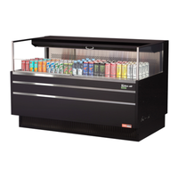 Turbo Air TOM-60L-UF-W(B)-1S-N 58.75" Open Display Merchandiser