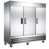 Grista GRRF-3D 80.9"W Three-Section Reach-In Refrigerator For Reliable Cold Storage And Quick Access.