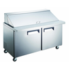 60 Inch Refrigerated Sandwich Prep Table With Chilled Ingredient Rail And Refrigerated Base Storage