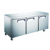 Grista GRUCRF-72 72 inch Undercounter Refrigerator 18.9 Cu. Ft. Stainless Steel Worktop With Three Sections