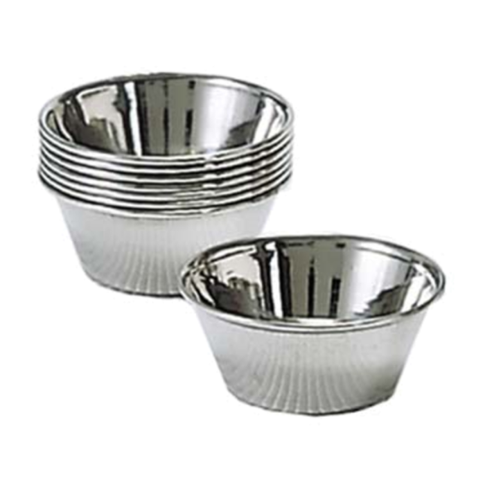 OYC-1/PKG 1-1/2 oz. Stainless Steel Tapered Nesting Sauce Cup