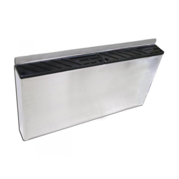 Omcan 12906 Double Stainless Steel Knife Rack 20 Knife Capacity