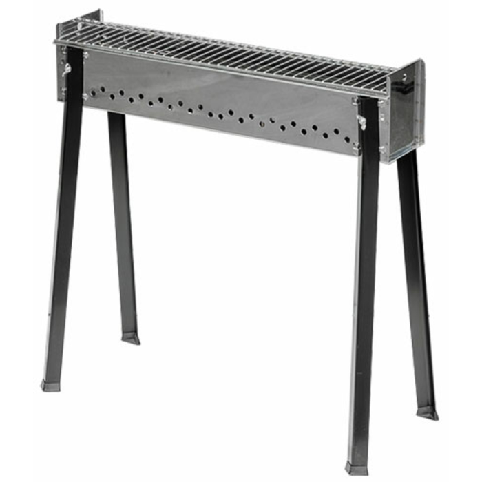 OMCAN 47316 Charcoal Kebab Grill 25.6" x 11.4" Stainless Steel