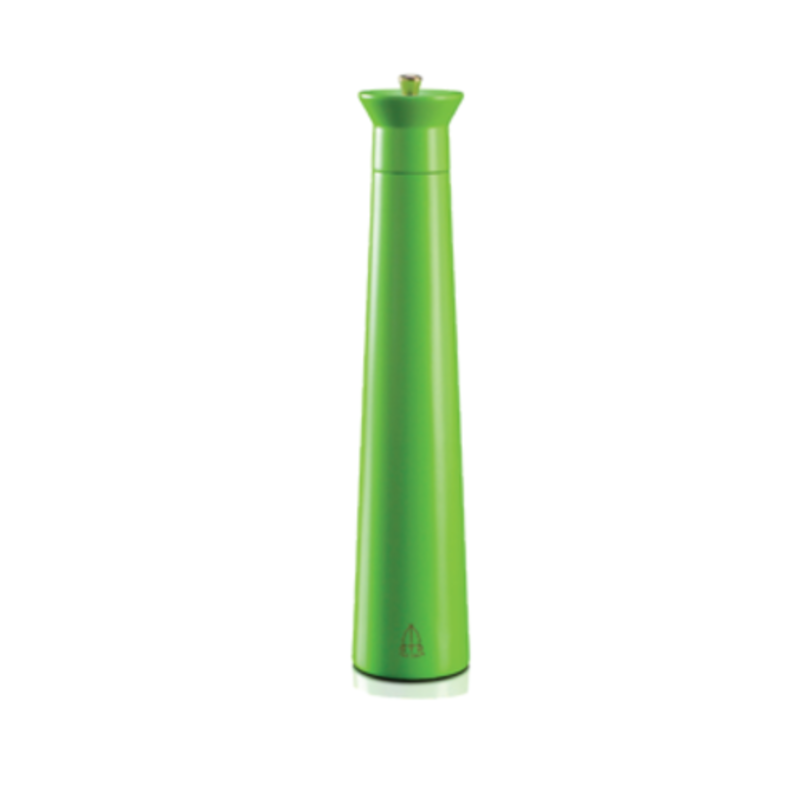 Stylish Green Pepper Mill, A Modern Take On The Black Rubber Wood Pepper Mill, Ideal For Fresh Grinding Seasoning.
