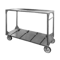 FWE ITT-96-132 Institutional Tray Transport Cart 66.5"W Stainless Steel