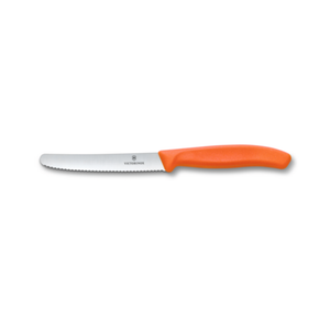 Victorinox 6.7839.C1 4-1/2" Utility Knife with Serrated Round Blade