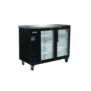 Celcold CBB48G 49" Two-Door Glass Back Bar Refrigerator