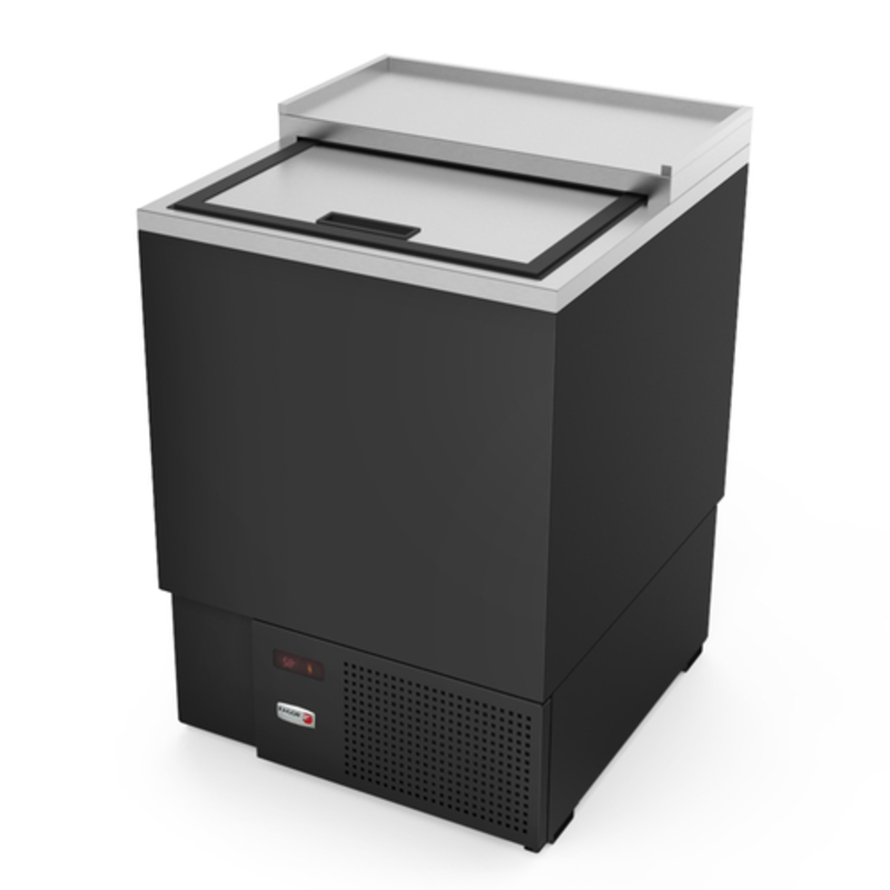 Fagor FGF-24-HC 24-5/8" Single Door Glass Froster Chiller Unit black stainless steel bar glass froster and chiller