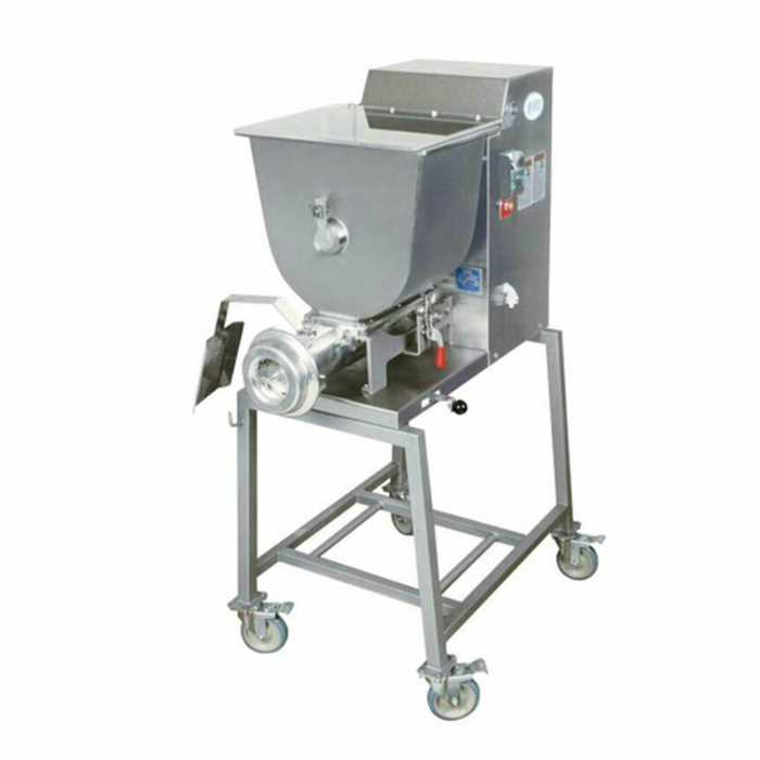 Omcan MINI-32 Meat Mixer Grinder for commercial meat mixer grinder applications with a high-capacity auto-feed system.